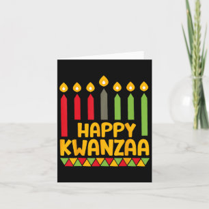 Kwanza 2024 Weihnachten Afro-amerikanische Kinder Karte