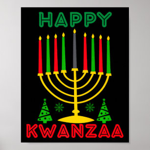 Kwanza 2024 Weihnachten Afro-Amerikanische Kinder  Poster