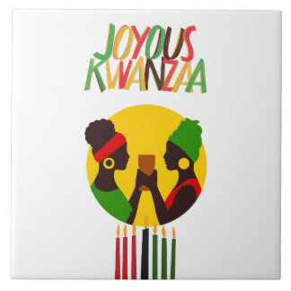 Kwanza Dekoration Keramik Tile Trivet Dekoration Fliese