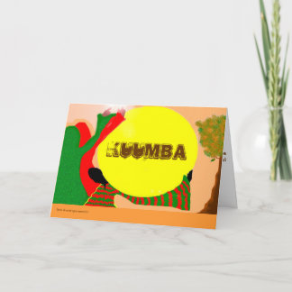 KWANZA   - GRUSS-KARTE FEIERTAGSKARTE