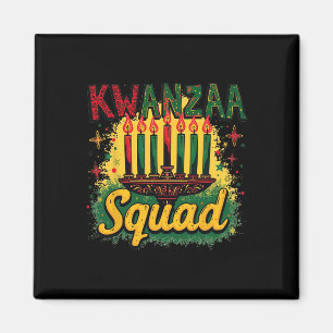 Kwanza Squad Afro-Amerikanischer Happy Kwanza Fami Magnet