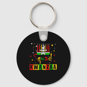 Kwanza Squad Familie Weihnachten Afro-Amerikanisch Schlüsselanhänger