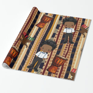 Kwanza Wrapping Paper  Geschenkpapier