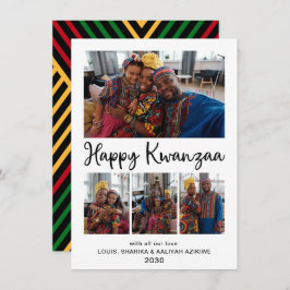 Kwanzaa 4 Foto Feiertagskarte