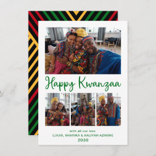 Kwanzaa 4 Foto Feiertagskarte