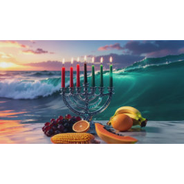 KWANZAA - 7 NÄCHTE - KINARA BANNER