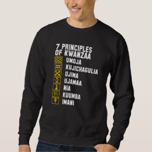 Kwanzaa 7 Prinzipien Afrika Feiern Kwanzaa Symb Sweatshirt