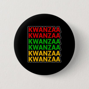 Kwanzaa Afrikanisches amerikanisches Erbe gestapel Button