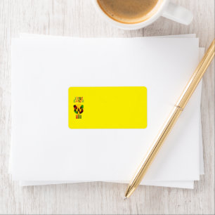 Kwanzaa Afrocentric Address Labels - Gelb Adressaufkleber