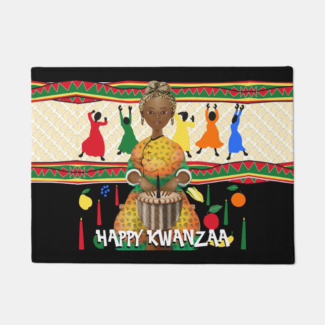 Kwanzaa American Holiday Fußmatte (Vorderseite)