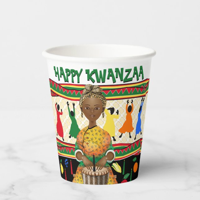 Kwanzaa American Holiday Pappbecher (Vorderseite)