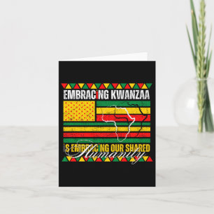 Kwanzaa Annehmen Ist Unsere Geteilte Menschlichkei Karte
