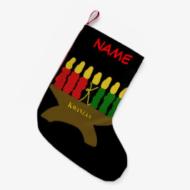Kwanzaa Art Christmas Strumpf Kleiner Weihnachtsstrumpf