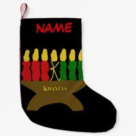 Kwanzaa Art Christmas Strumpf Kleiner Weihnachtsstrumpf