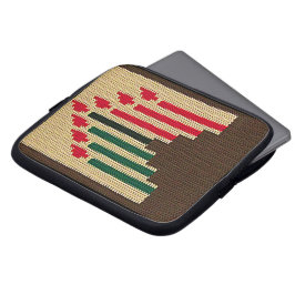 Kwanzaa Artisan Crochet Print Electronics Bag Laptopschutzhülle