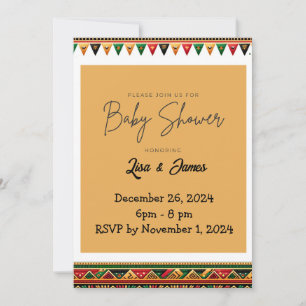 Kwanzaa Baby Shower Invite Einladung