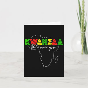 Kwanzaa Blessing Christmas African American Happy Karte