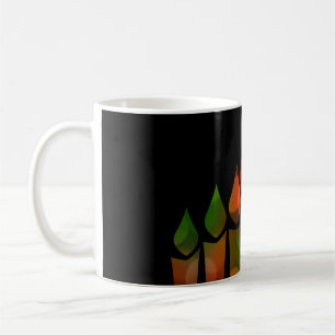 Kwanzaa Bokeh Kinara Kaffeetasse