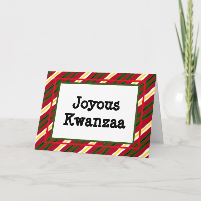 Kwanzaa Card - Joyous #11 Feiertagskarte (Vorderseite)