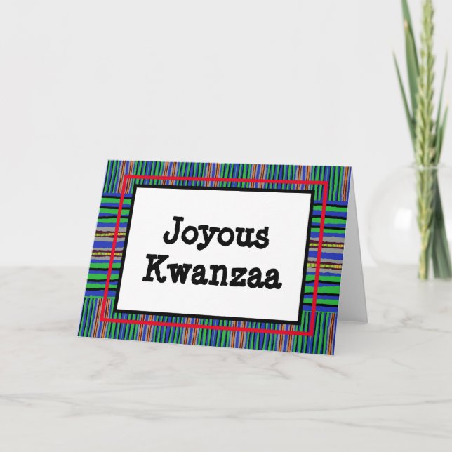 Kwanzaa Card - Joyous #13 Feiertagskarte (Vorderseite)