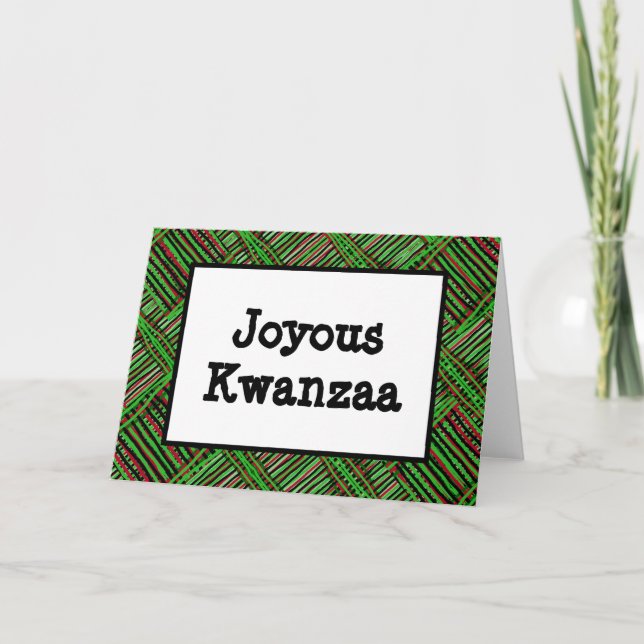Kwanzaa Card - Joyous #1 Feiertagskarte (Vorderseite)