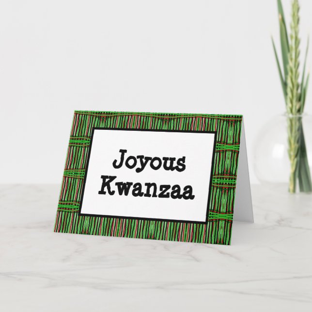 Kwanzaa Card - Joyous #3 Feiertagskarte (Vorderseite)