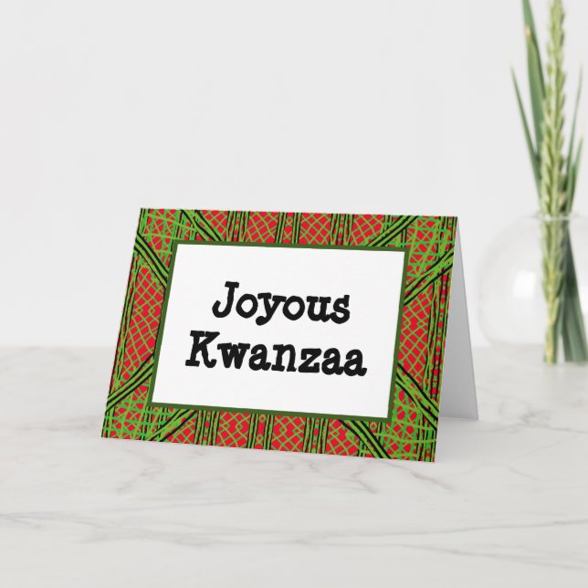 Kwanzaa Card - Joyous #7 Feiertagskarte (Vorderseite)