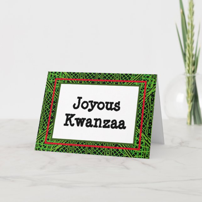 Kwanzaa Card - Joyous #8 Feiertagskarte (Vorderseite)