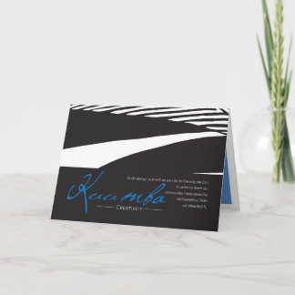 Kwanzaa Card Kuumba Feiertagskarte