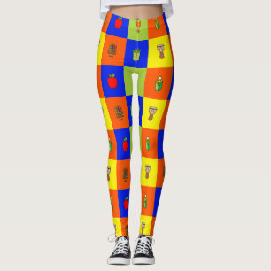 Kwanzaa-Colorblock-Leggings Leggings