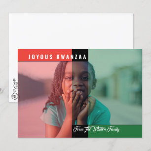 Kwanzaa Colors Fotokarte Karte