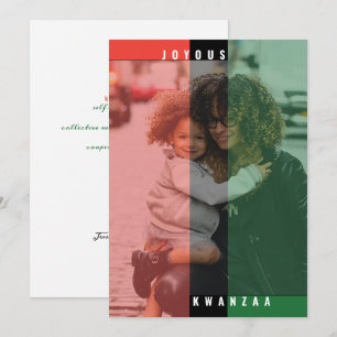 Kwanzaa Colors Fotokarte Karte