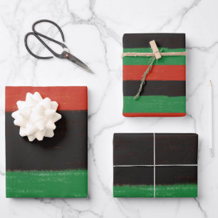 Kwanzaa Colors Geschenkpapier Set