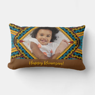 Kwanzaa Custom Brihell Colored Diamond Patter Lendenkissen