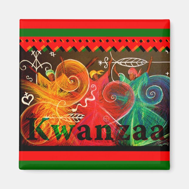 Kwanzaa - Designs Magnet (Vorne)