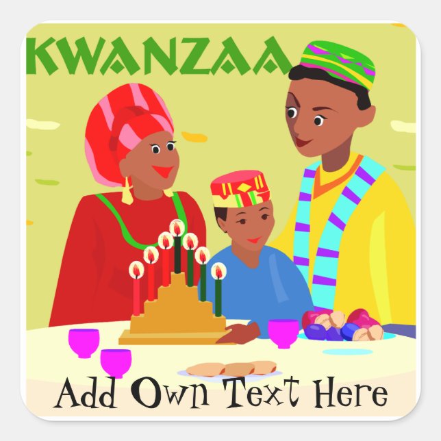 Kwanzaa Family Sticker Lieblingsgeschenke Personal (Vorderseite)