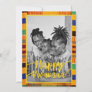 Kwanzaa farbenfrohe Weihnachtskarte Vorlage