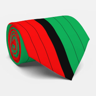 Kwanzaa färbt rotes schwarzes grünes krawatte