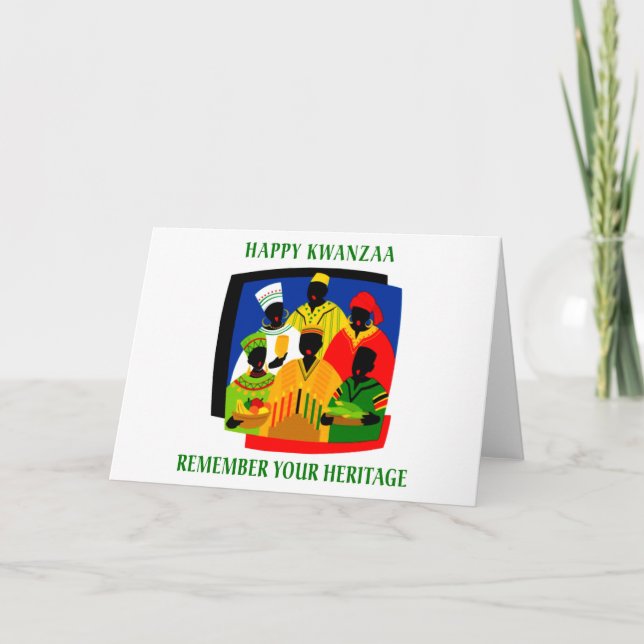 Kwanzaa Feiertagskarte (Vorderseite)