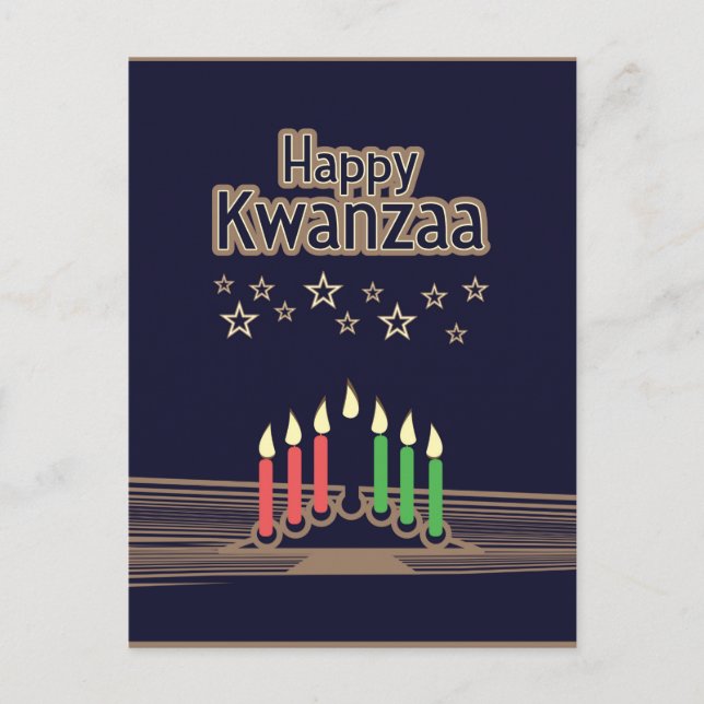 Kwanzaa Feiertagspostkarte (Vorderseite)