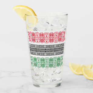 Kwanzaa-Flaggenmuster Glas