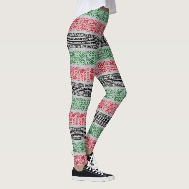 Kwanzaa-Flaggenmuster Leggings (Rechts)