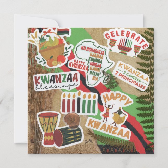 Kwanzaa Flat Greeting Card (Vorderseite)