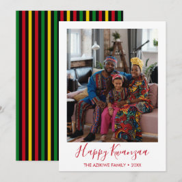 Kwanzaa Foto Holiday Card Feiertagskarte
