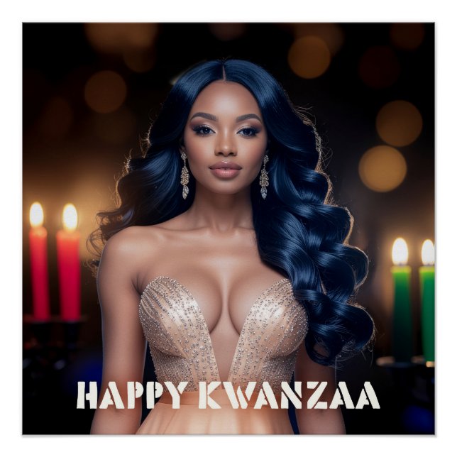 KWANZAA - FROHES KWANZAA POSTER (Vorderseite)