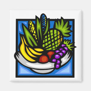 Kwanzaa Fruit Bowl Magnet von SRF