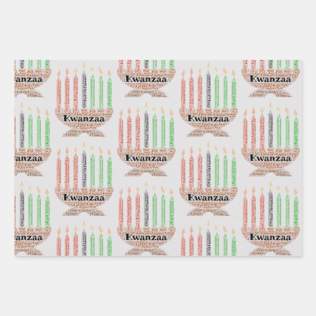 Kwanzaa  geschenkpapier set (Vorderseite)