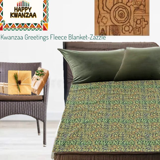 Kwanzaa Greetings Fleecedecke (Von Creator hochgeladen)