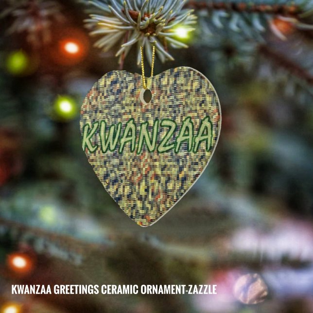 Kwanzaa Greetings Keramikornament (Von Creator hochgeladen)