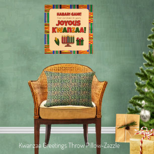 Kwanzaa Greetings Kissen
